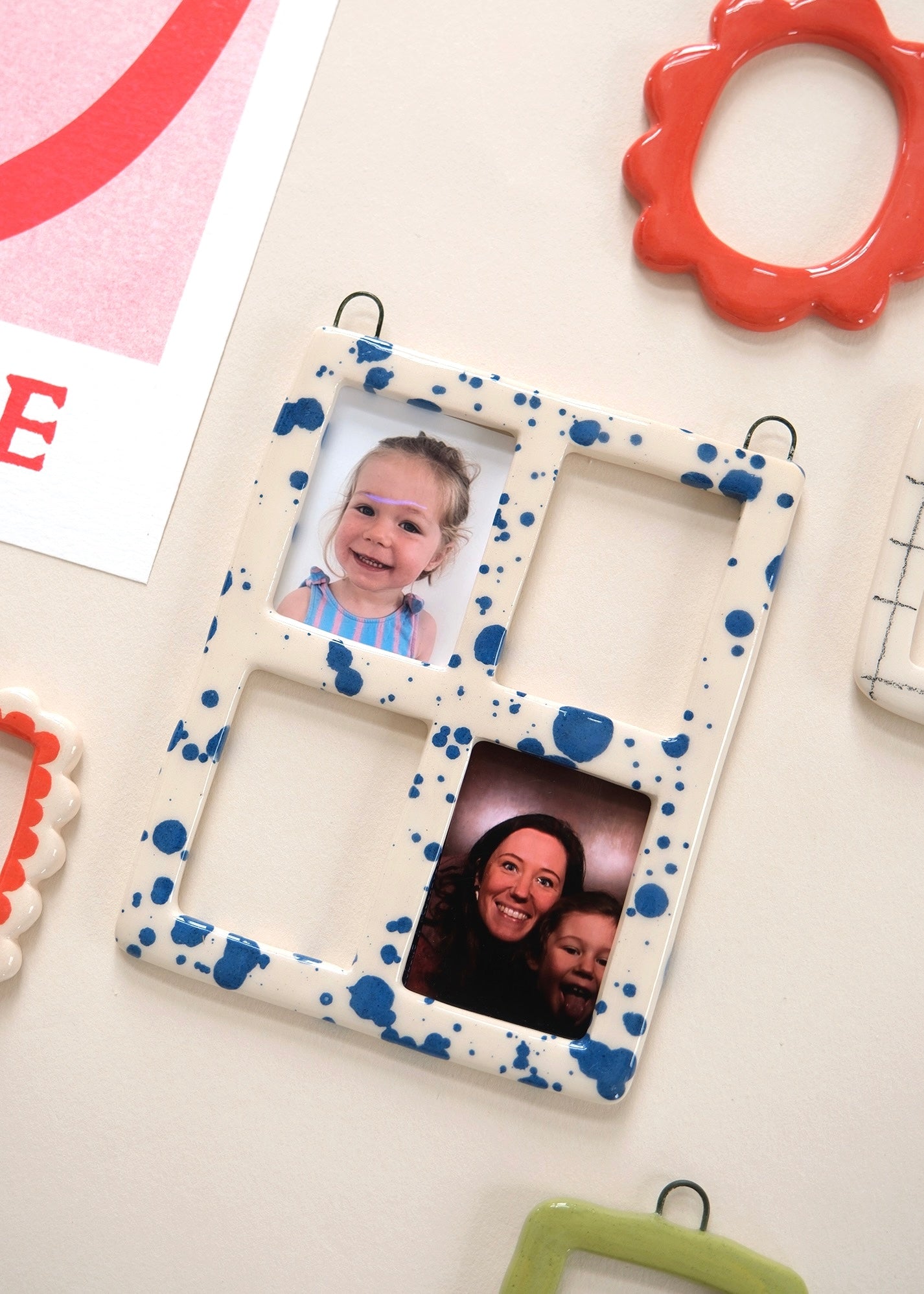 Cadre 4 photos - tachetés