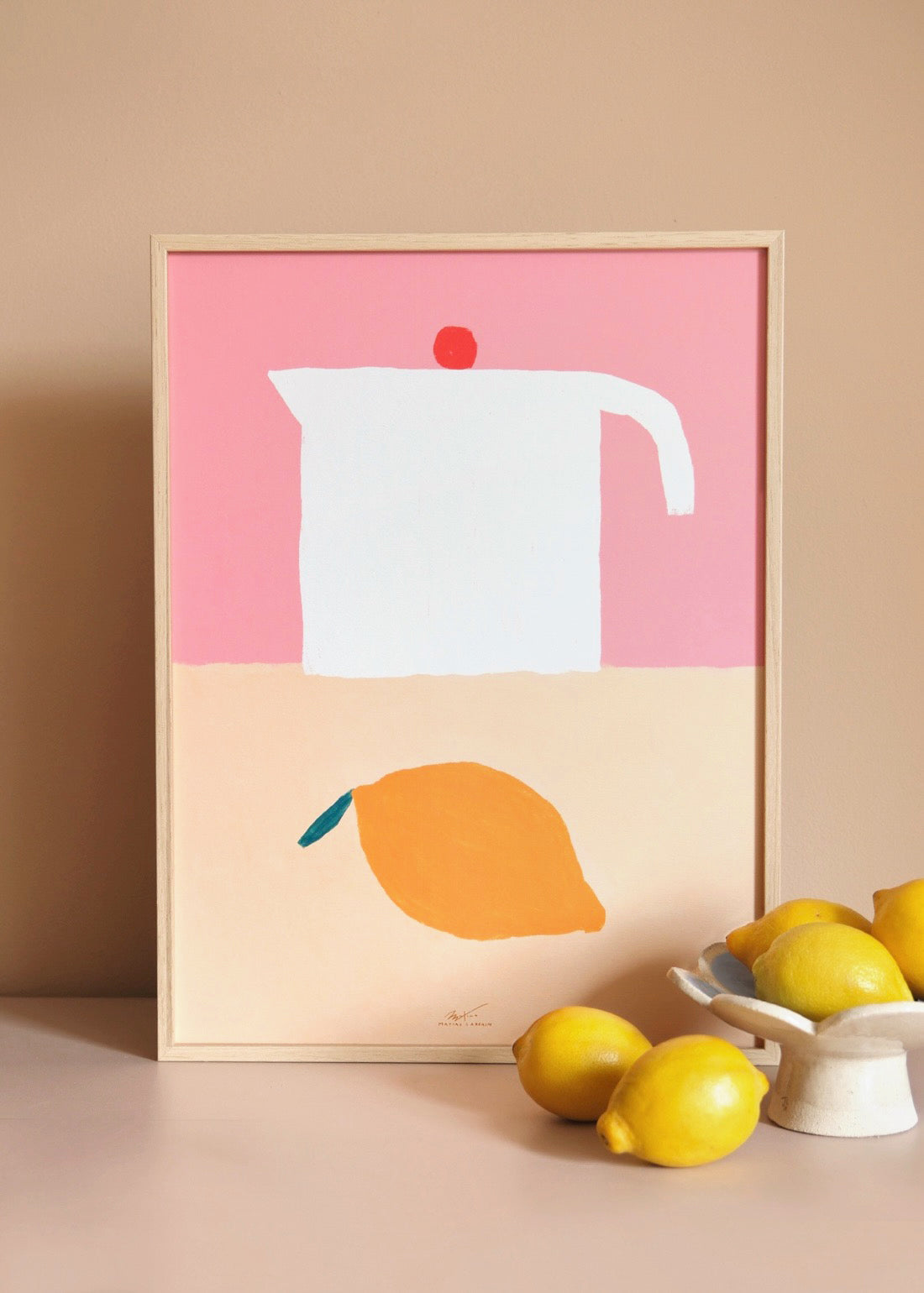 Affiche cruche & citron