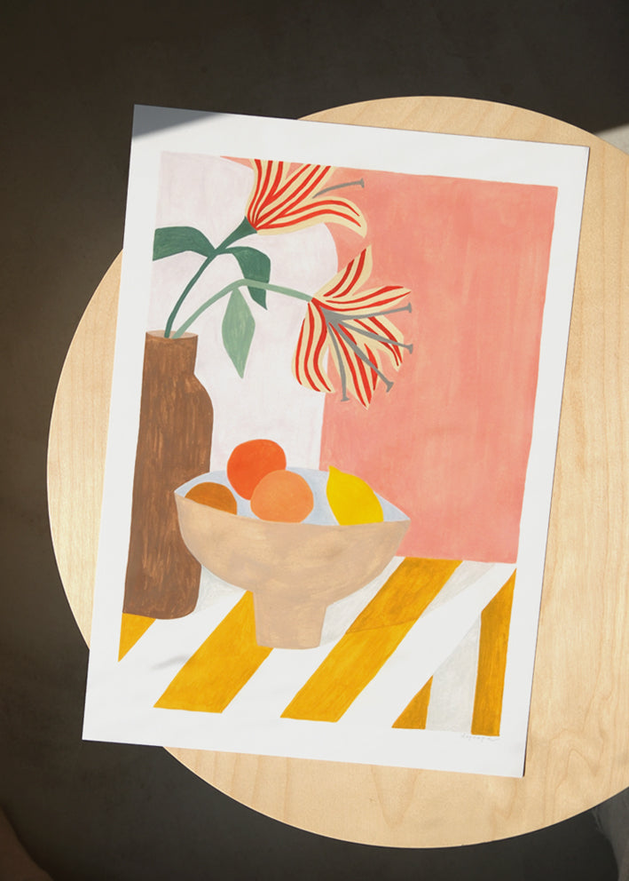 Affiche Lilies still life