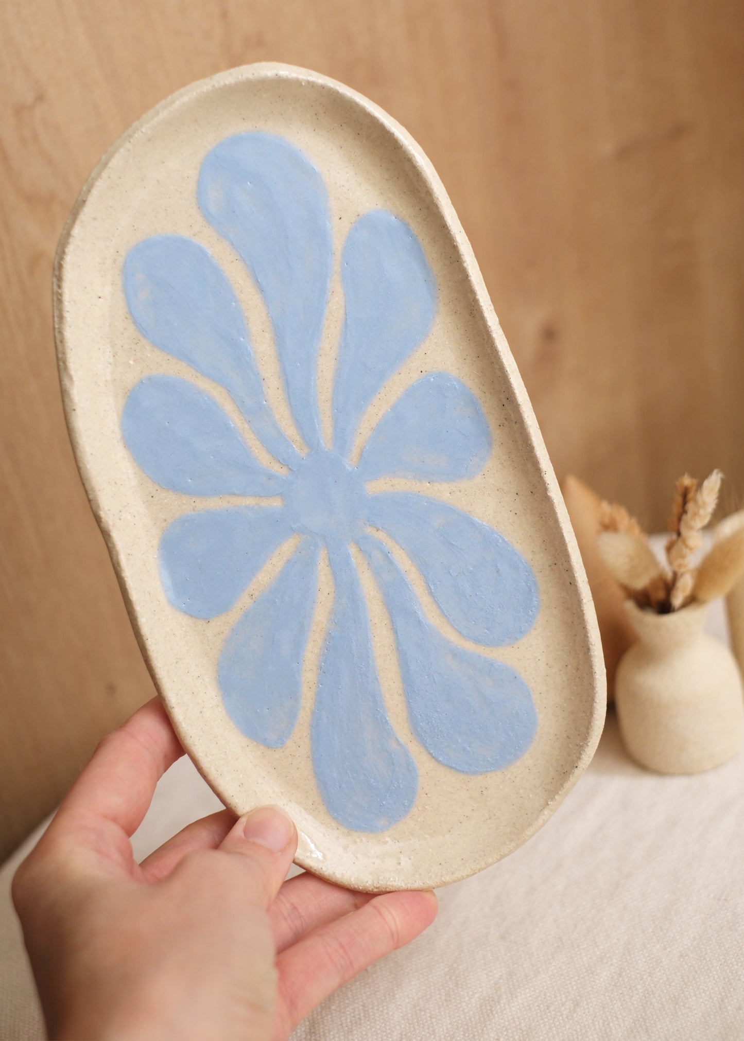 Petit plateau fleuri