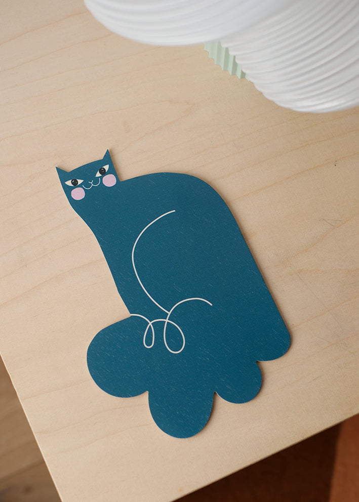 Le chat bleu - déco murale