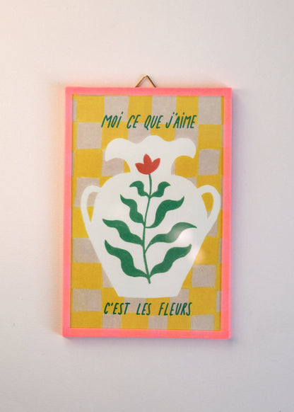 Mini cadre Fleurs