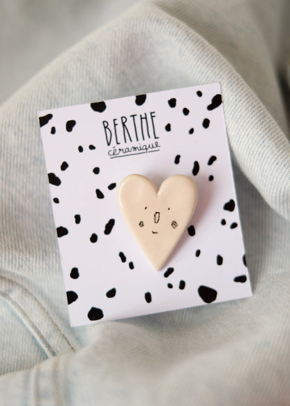 Broche cœur