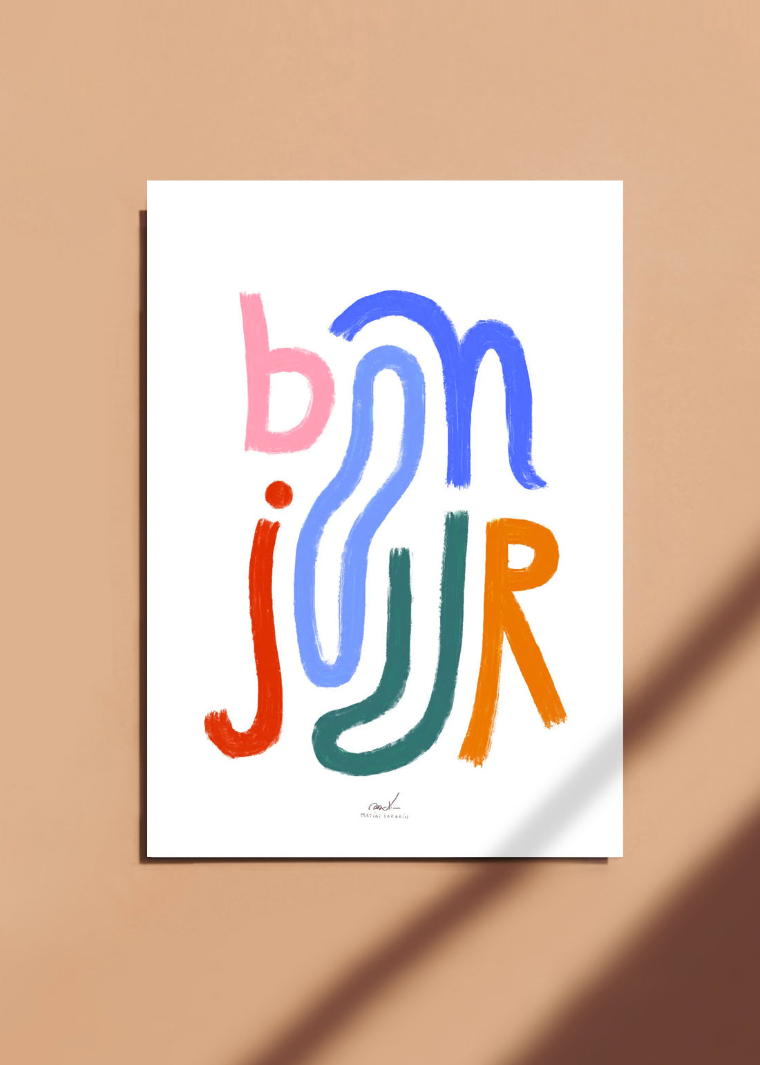 Affiche Bonjour
