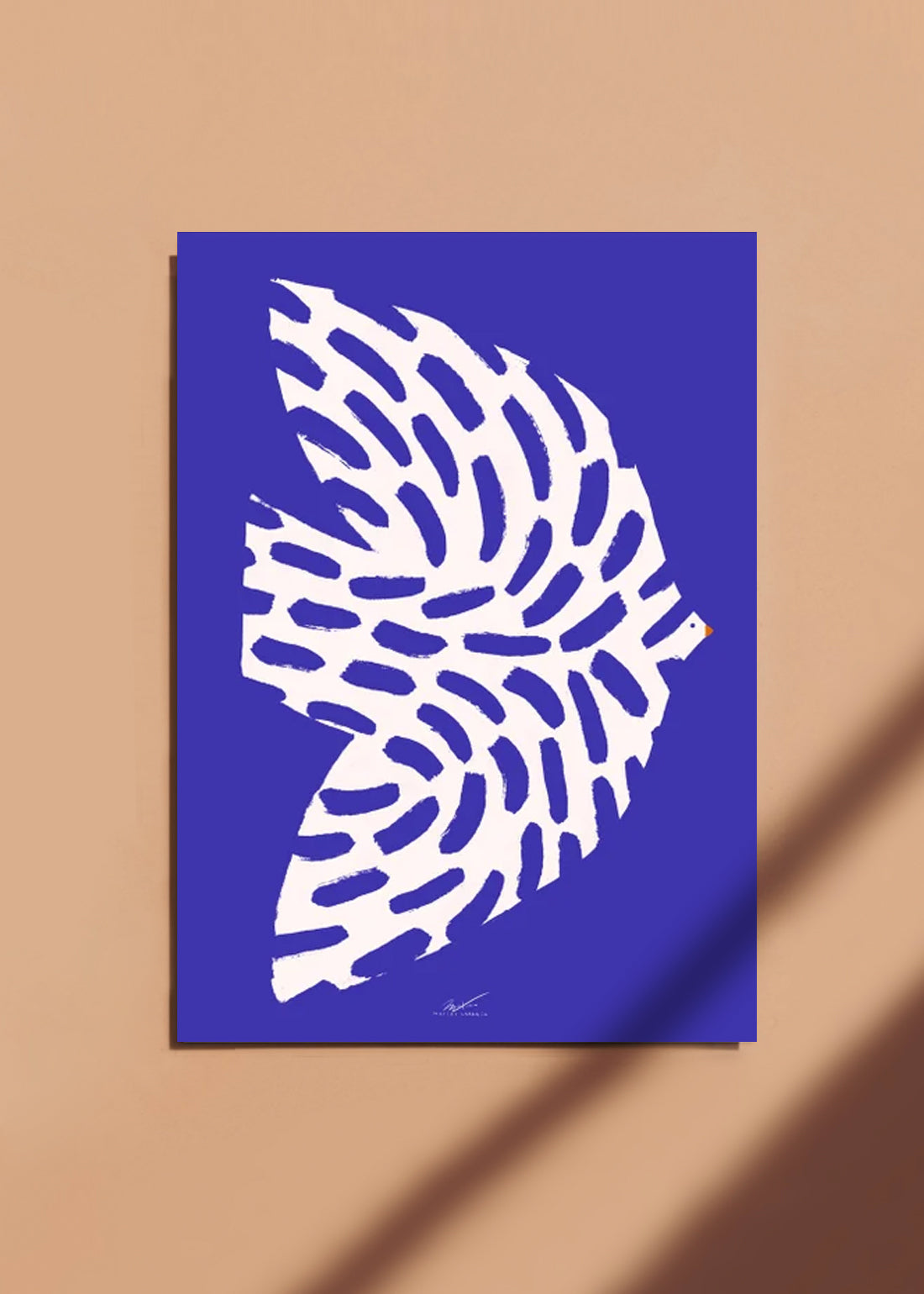 Affiche oiseau bleu