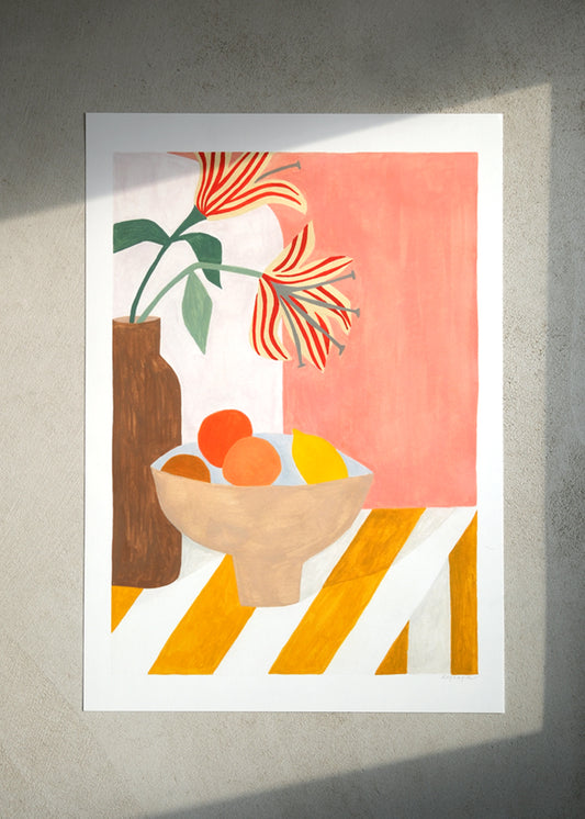 Affiche Lilies still life