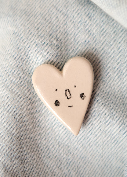 Broche cœur