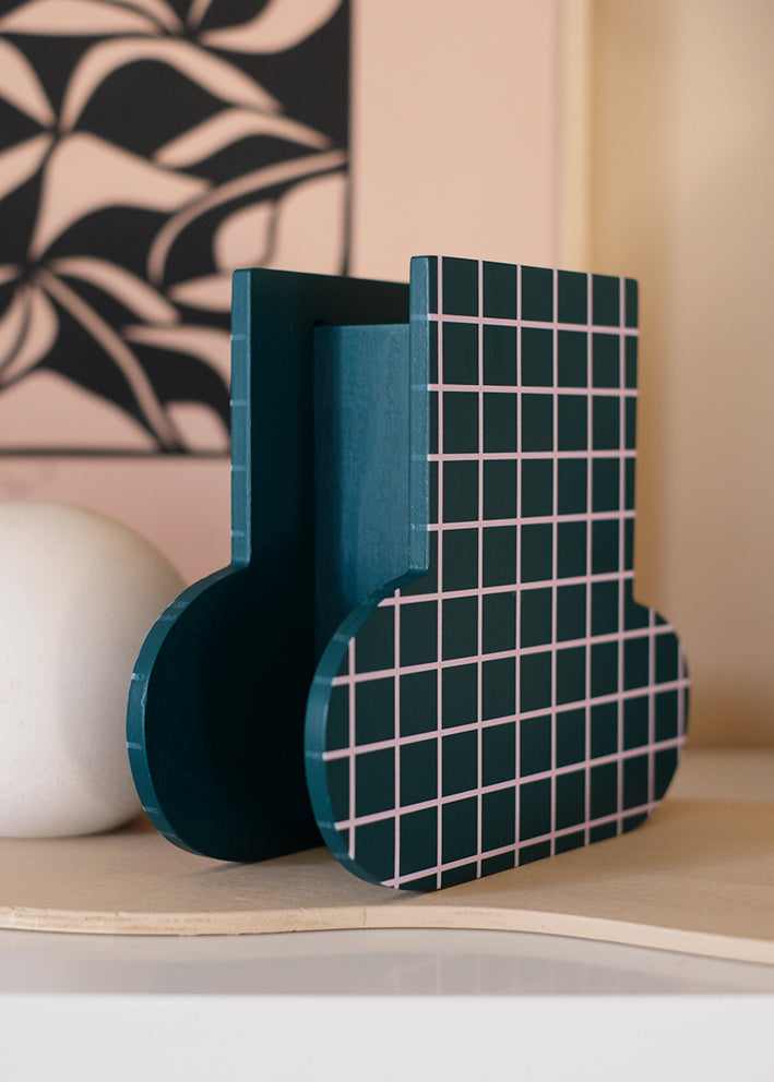 Vase quadrillage