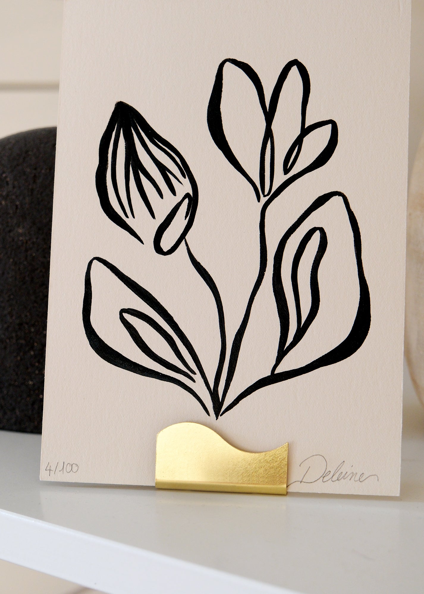 Porte-carte en laiton